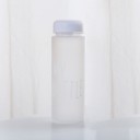 Reise-Trinkflasche mit Schriftzug und Tee-Filter im Deckel Schraubverschluss Material Kunststoff Volumen 480 ml Maße 19,5 x 6,5 cm 1