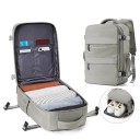 Reiserucksack 40 x 20 x 25 cm Handgepäck fürs Flugzeug Praktischer Rucksack mit Schuhfach Innenfächer Leichter Rucksack für die Reise 4