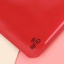 Reishoezen voor kaarten en documenten 10 stuks Bescherming van kaarten tegen RFID-scannen Dunne hoezen van plastic en aluminium Afmetingen 6