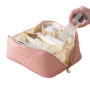 Reismake-up organizer 23,5 x 11,5 x 12,5 cm Dames cosmetische tas met opbergruimte Polyester toilettas met rits 3