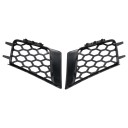 Rejillas de parachoques delanteras de panal izquierda y derecha para SEAT Ibiza Cordoba 6L 2002–2009 Negro mate reemplazo de la rejilla superior del parachoques delantero 1