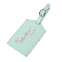 Rejse luggage tag med teksten Adventure PU læder identifikationsmærke til bagage med bånd til mærkning af kufferter og rejsetasker 3