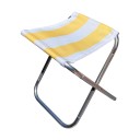 Rejse sammenklappelig campingstol 26 x 24 x 22 cm Mini bærbar udendørs skammel Aluminium legering 2