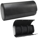 Rejseetui til ure 22 × 7 × 10 cm Rullende organizer til 3 ure med aftagelige puder etui til ure til rejser 11