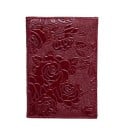 Rejseomslag til pas og dokumenter i PU-læder Glat reliefmønster af roser over hele overfladen Dimensioner 14,2 x 9,8 cm Til ferier 10