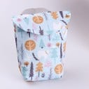 Rejsetaske til bleer til udflugter med baby Vandtæt af lærred med print Med håndtag og ydre lomme til telefon Størrelse 17 x 7 x 20 cm 2