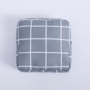 Rejsetaske til hygiejneprodukter Etui til bind og små kosmetikprodukter Lynlås 100% bomuld Mål 13 x 13 x 3 cm 4
