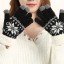 Rękawiczki zimowe damskie ze śnieżynką J2435 7