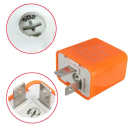 Relæmodstand 12V til LED-blinklys 2-benet 3,5x3,5x2,7 cm Blinkhastighedsregulator 50–200 cyklusser/min Mod hurtig LED-blinkning 3