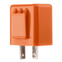 Ρελέ αντιστάτη 12V για LED φλας 2pin 3,5x3,5x2,7 εκ. Ρυθμιστής ταχύτητας αναλαμπής 50–200 κύκλων/λεπτό Κατά της γρήγορης αναλαμπής LED 1