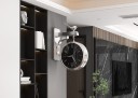 Relógio de parede com consola e decoração ornamental Relógio analógico com mostrador perpendicular à parede Metal e resina Funciona com pilha AA 1