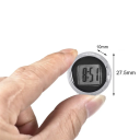 Relógio digital autocolante para moto Relógio mini transparente à prova de água com cronómetro Hora exata Display de horas e minutos À prova de choque 6