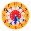 Relógio Montessori de madeira 14 cm Brinquedo educativo para crianças Aprender a ler as horas Ferramenta de ensino divertida Brinquedo 3