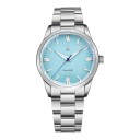 Relógios clássicos para homem com movimento Quartz VH31 Vidro de safira À prova de água até 100 m Caixa de 38 mm Bracelete em aço inoxidável 10