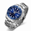 Relógios de mergulho automáticos para homem com data à prova de água 200 m Vidro de safira Luneta de cerâmica Caixa de 42,6 mm Aço inoxidável 3