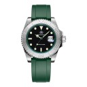 Relógios de mergulho para homem com data Luneta rotativa em aço À prova de água 200 m Caixa 41 mm Aço inoxidável 316L Bracelete de borracha 8