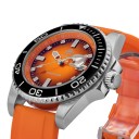 Relógios de mergulho para homem com data Pulseira de borracha À prova de água 200 m Luneta de cerâmica Caixa de 41 mm Aço inoxidável 316L 4