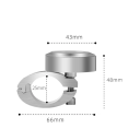 Relógios de moto para guiador em aço inoxidável à prova de água e choque com visão noturna Fivela para 22/25 mm Duráveis longa duração 4