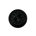 Relógios de motocicleta cromados à prova d'água para guiadores 22–25 mm Quartz relógios de alumínio Mostrador luminoso Visão noturna 6
