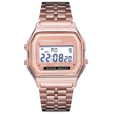 Relógios desportivos digitais para homens com ecrã LED Pulseira de metal em aço inoxidável À prova de água Relógios de pulso Pulseira 22 cm 5