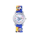 Reloj analógico infantil con motivo de balón de fútbol Correa de silicona Esfera colorida Movimiento de cuarzo Reloj para niños y niñas 5