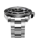 Reloj de cuarzo de acero inoxidable para hombre, 35-39 mm, resistente al agua, para buceo, con manecillas luminosas, cierre plegable 13