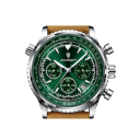 Reloj de cuero de lujo para hombre, de cuarzo, resistente al agua, que brilla en la oscuridad, elegante reloj de pulsera con correa de 24 cm, caja de regalo. 5