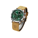 Reloj de cuero de lujo para hombre, de cuarzo, resistente al agua, que brilla en la oscuridad, elegante reloj de pulsera con correa de 24 cm, caja de regalo. 4