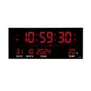 Reloj de pared digital con alarma, termómetro y calendario 150 x 360 x 30 mm 5