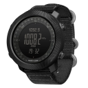 Reloj deportivo digital para hombre, 50 mm, resistente al agua, para correr, nadar, brújula, barómetro, altímetro, podómetro, correa de nailon 1