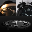 Reloj despertador metálico clásico 16,5 x 10 cm esfera 3D Retro diseño con luz de fondo 2