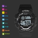 Reloj digital infantil YIKAZE con despertador, retroiluminación, cronómetro, calendario y resistencia al agua hasta 30 m para niños y niñas 2