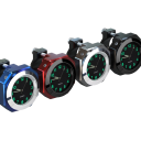 Reloj para manillar de motocicleta de 22-28 mm, resistente al agua IPX7, de aluminio, con esfera luminosa y visibilidad nocturna. Reloj 8