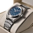 Relojes automáticos de lujo para hombres con fecha Cristal de zafiro Caja de 40 mm Acero inoxidable Esfera azul Pulsera integrada Para el día a día 8