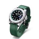 Relojes de buceo para hombres con fecha Bisel giratorio de acero Resistente al agua 200 m Caja de 41 mm Acero inoxidable 316L Correa de goma 1