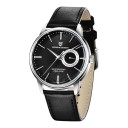 Relojes de lujo para hombre con fecha a manecillas Resistente al agua 100 m Caja de 40 mm Acero inoxidable Correa de cuero auténtico 12