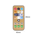 Remote Control for LED Ceiling Fan with E27 Socket 8.5 x 4 cm Lamp Controller for Bedroom Kitchen ABS Plastic Battery CR2025 3V 2