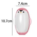 Removedor de pelinhos e bolinhas de 10,7 x 7,4 cm Formato de pinguim Rolo portátil de mão Confortável de segurar e usar 4