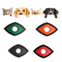 Removedor de pelos de animais 14,5x9,5x1,8 cm Ferramenta de limpeza para sofá, tapete, banco de carro Reutilizável 4 pontas Cabo Design de dupla face 3