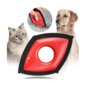 Removedor de pelos de animais 14,5x9,5x1,8 cm Ferramenta de limpeza para sofá, tapete, banco de carro Reutilizável 4 pontas Cabo Design de dupla face 6