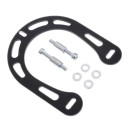 Remversterker voor fiets V-brake 11,5 × 13,5 cm aluminiumlegering zwart-zilver stabilisator van remprestaties voor mountainbikes 6
