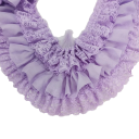 Renda de chiffon plissada de três camadas 10 cm x 91 cm Tecido decorativo para costura Fita decorativa para vestuário Acessórios de casamento Projetos DIY Modificações de moda 8