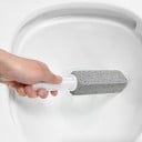 Rengøringspumice til WC med plastisk håndtag Pumice sten til skrubning af toilettet Grov porøs overflade Dimensioner 24 x 3,5 x 3,5 cm 2