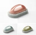 Rengøringssvamp med plastisk håndtag til skrubning Opvask Rengøring af badekar og fliser Til køkken og badeværelse Mål 13,7 x 8 x 6 cm 8