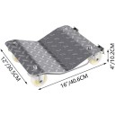 Renkaiden kuljetusvaunut 2 kpl, kantavuus 500 kg per vaunu, 40,6 × 30,5 × 10,2 cm, metallialustat pyörillä autoille 3