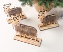 Renne décoratif en bois 2