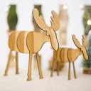 Renne décoratif en bois 3
