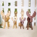 Renne décoratif en bois 5