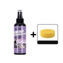 Rénovateur de plastiques pour voiture 100 ml nettoyant intérieur rénovateur de brillance pour tableau de bord portes plafonnier plastiques avec éponge 3