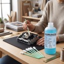 Rensevæske til DTF og DTG blæk Stærk rengøringsmiddel til printerhoveder 500 ml Med 6 skrabere Til Epson DX4 DX5 L1800 L805 L800 1390 I3200 2